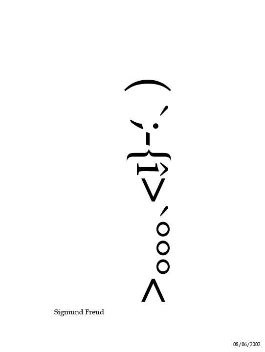 The first smiley of Freud in 2002