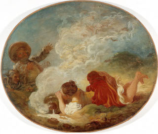 Perrette et le pot-au-lait par Jean Honoré Fragonard  1732-1806, au musée Cognacq-Jay à Paris